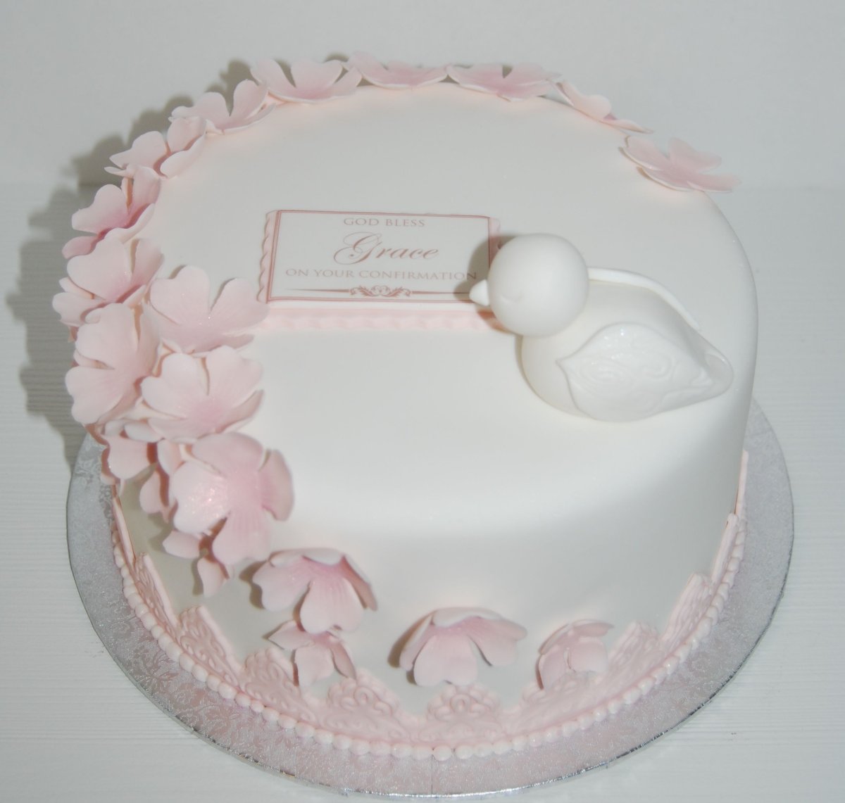 Тортик на крестины для девочки