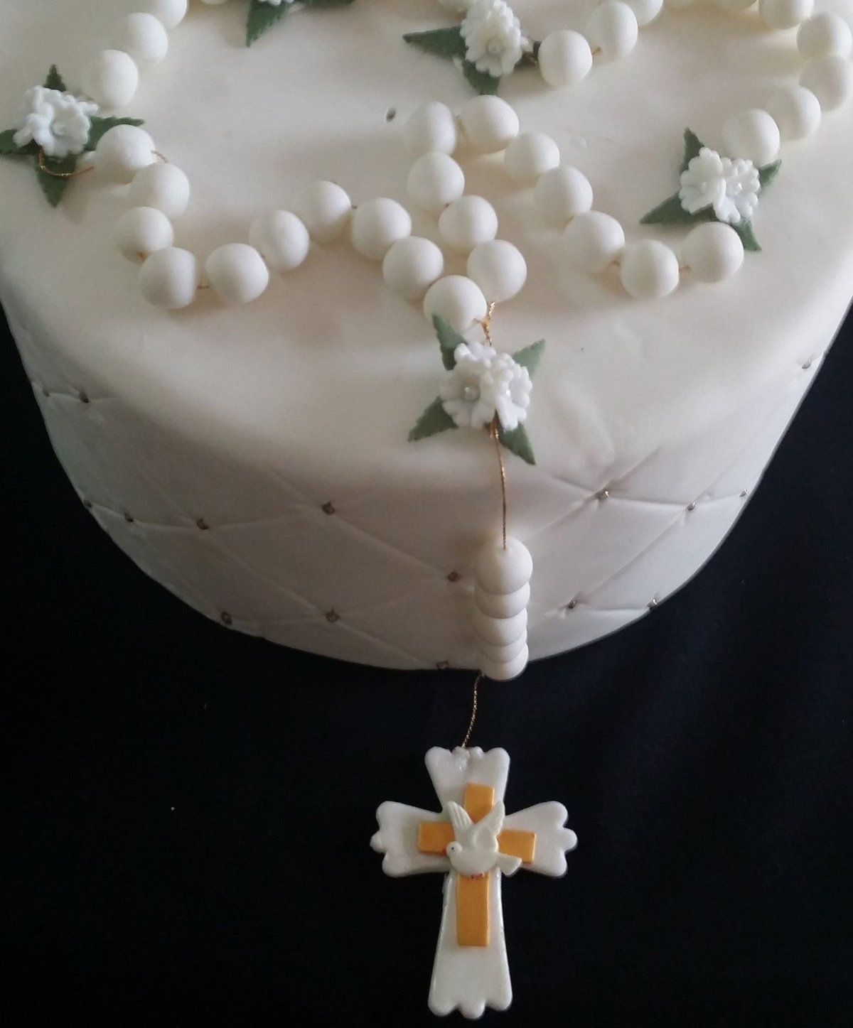 Украшение торта на крестины