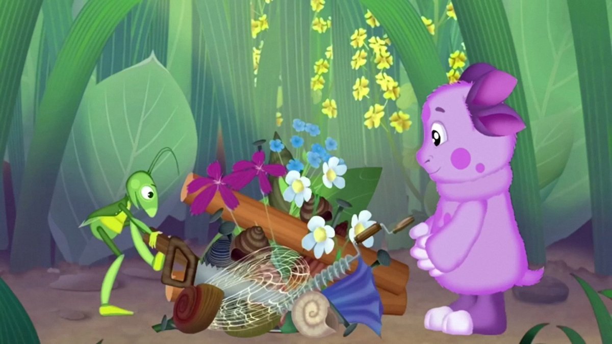 Лунтик (Лунтик и его друзья) озвученный 16см