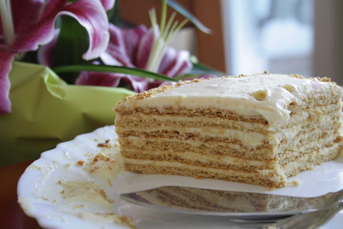 Песочный торт Абрикотин