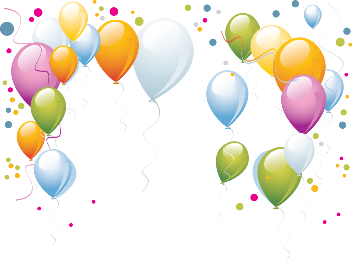 Яркий фон с хлопушками