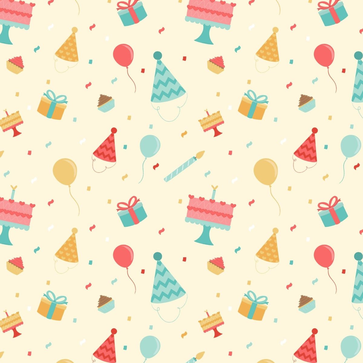 Праздничный фон с подарками и шарами