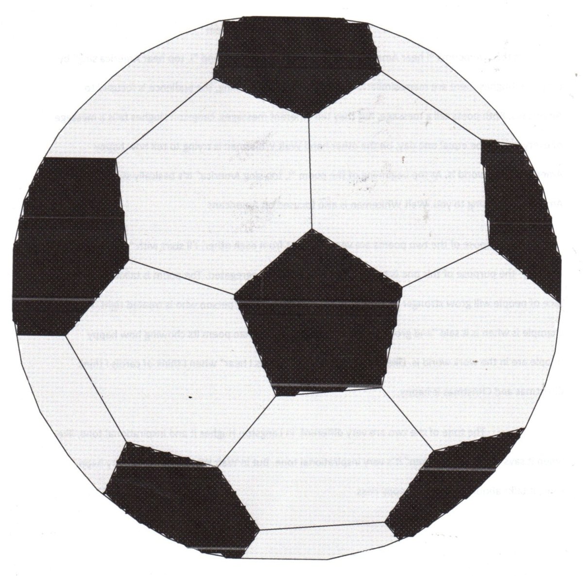 Объемный футбольный мяч