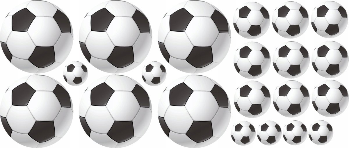 Футбольные мячики для печати