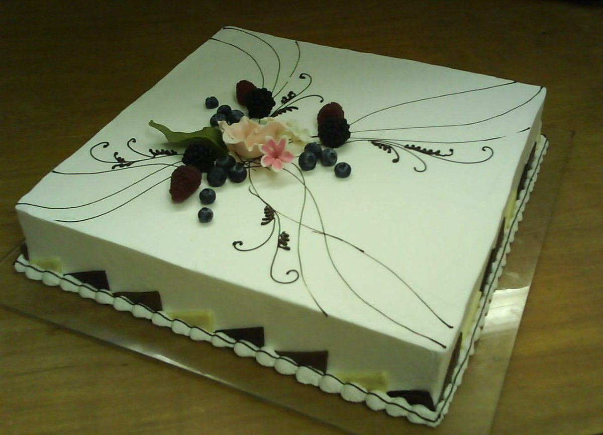 Красивые квадратные торты