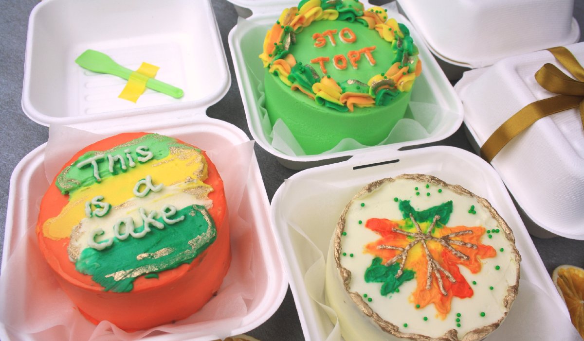 Bento торт белый