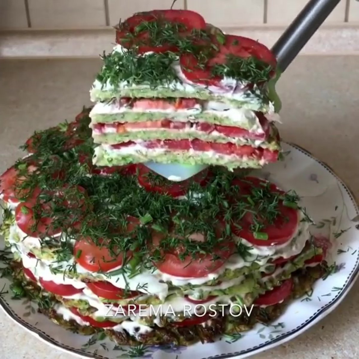 Кабачковый торт