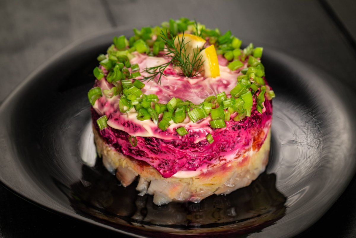 Сельдь под шубой порционно