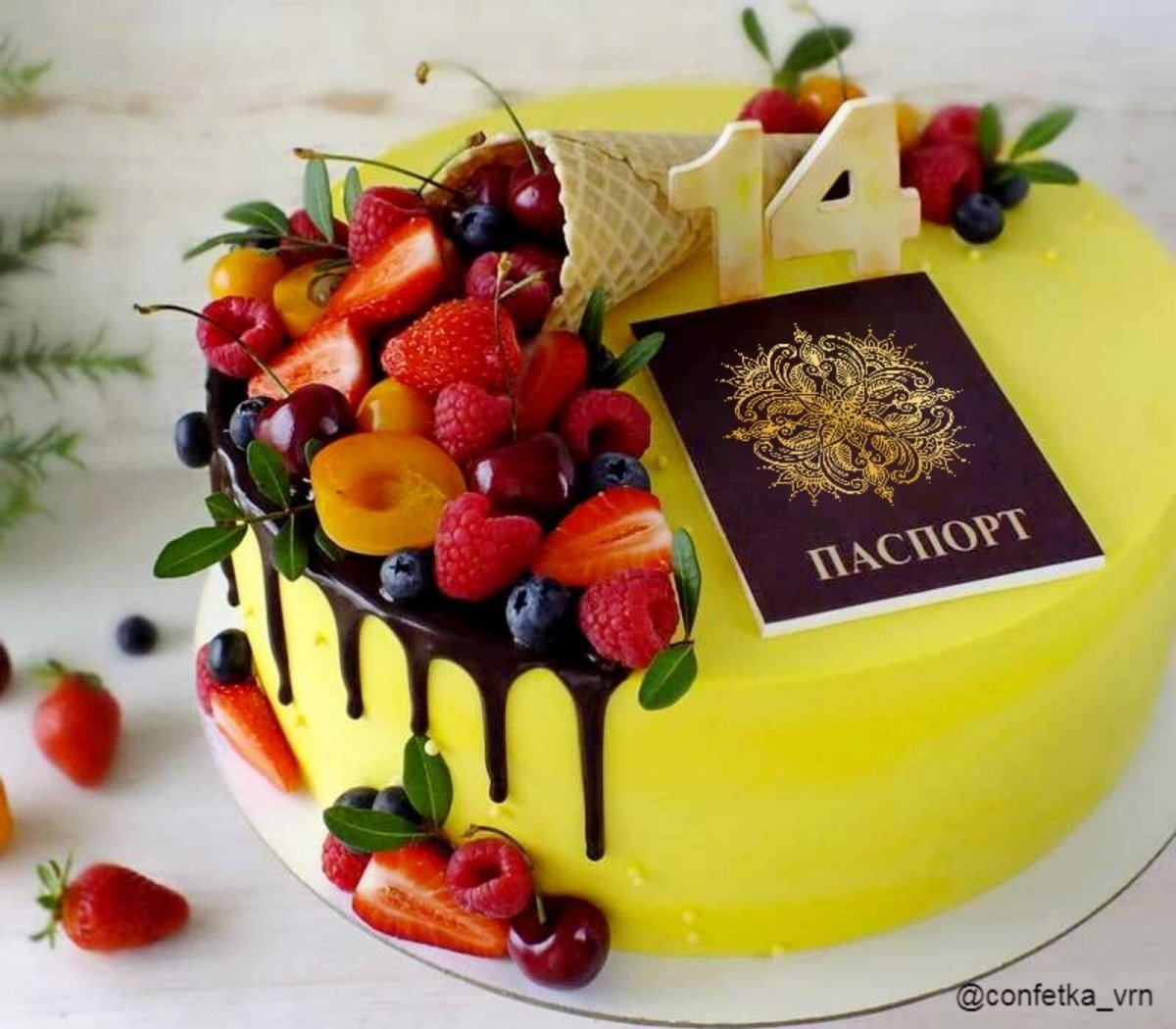 Торт на 14 лет девочке