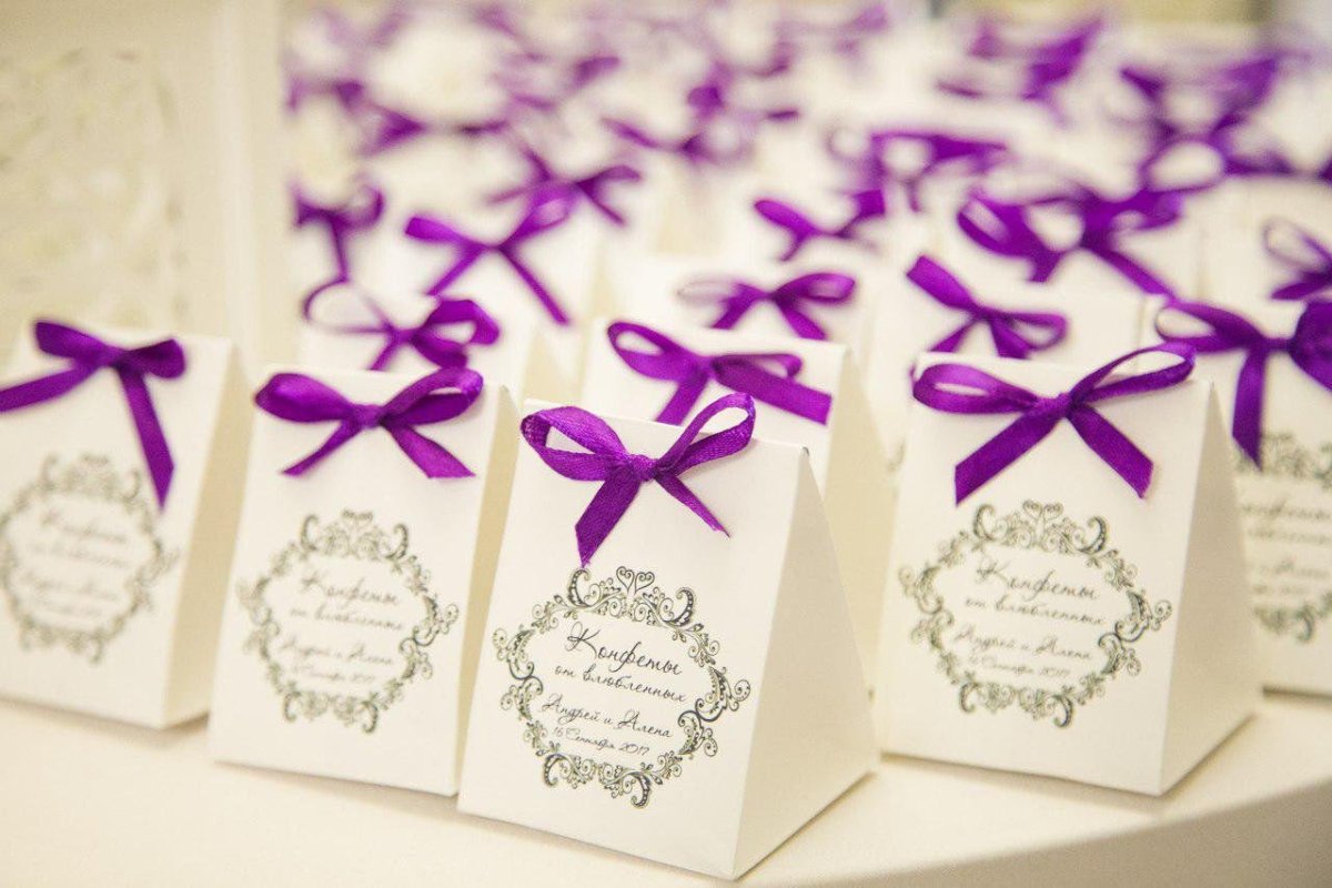 Бонбоньерки для гостей на свадьбу