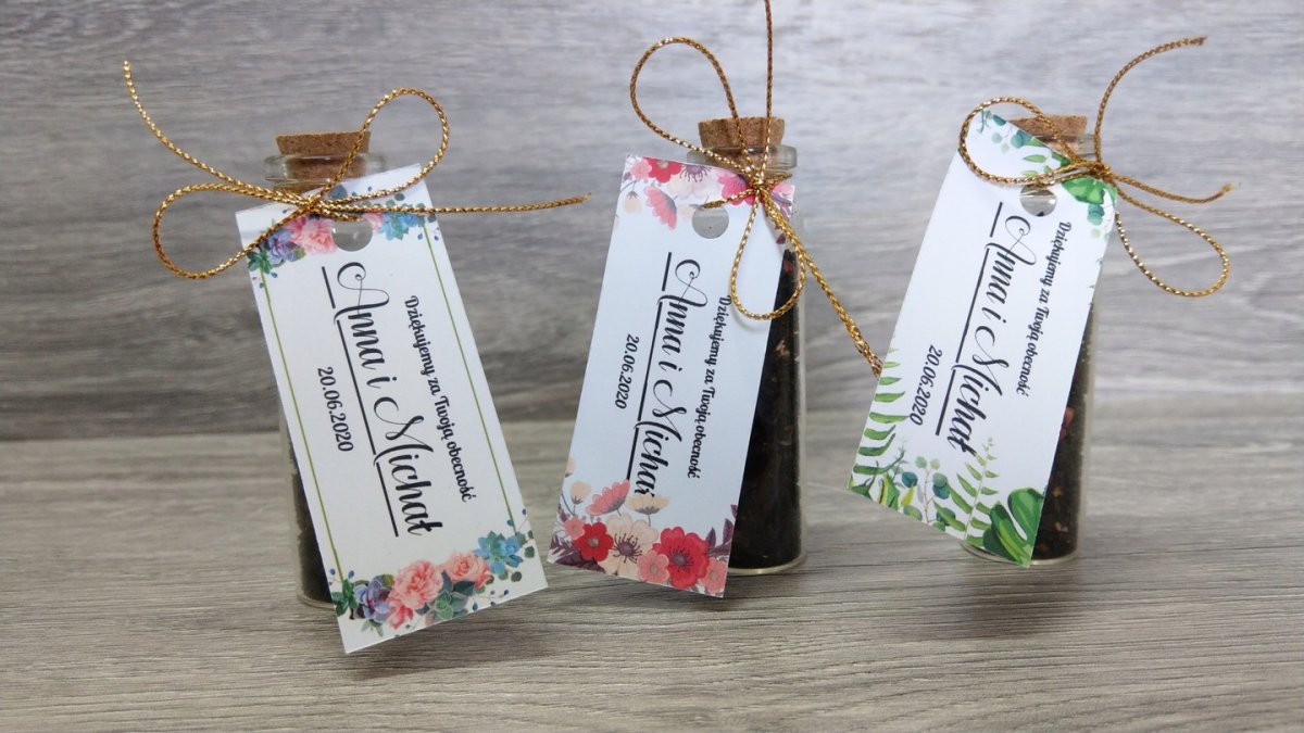 Чай в подарок гостям на свадьбе