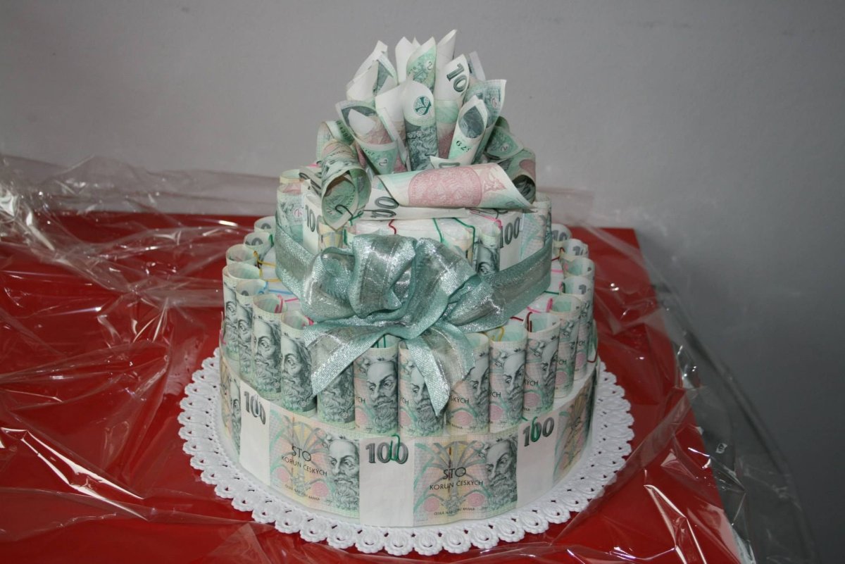 Денежный торт