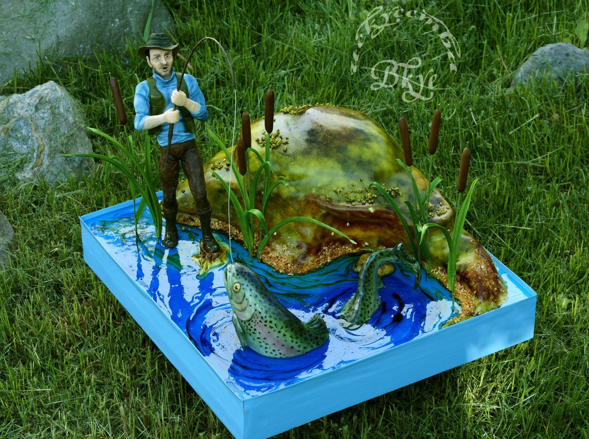 Торт для рыбака