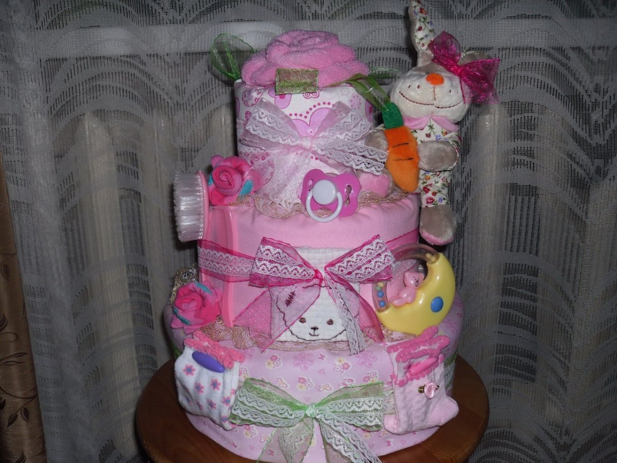 Торт из подгузников