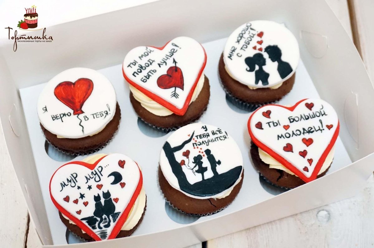 Капкейки любимому мужу на день рождения