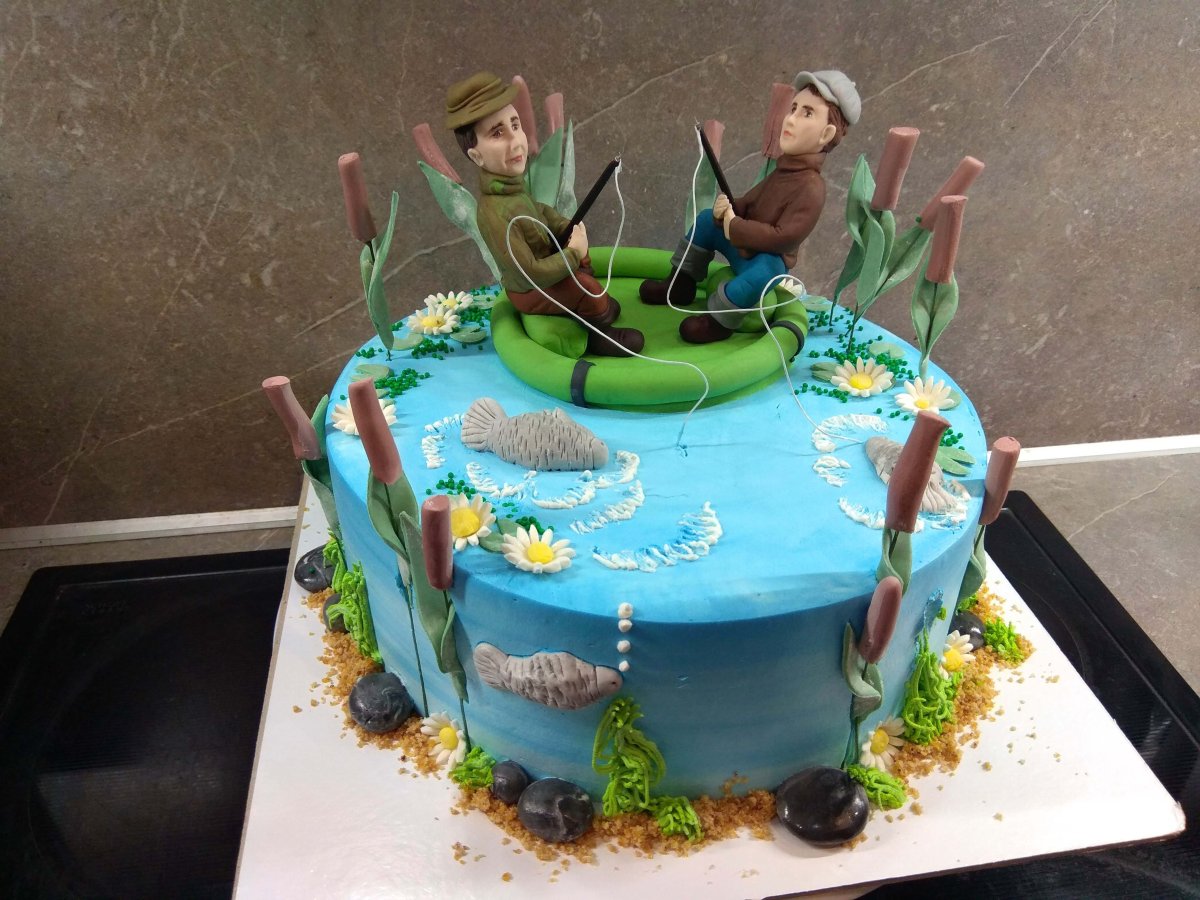 Торт для рыбака