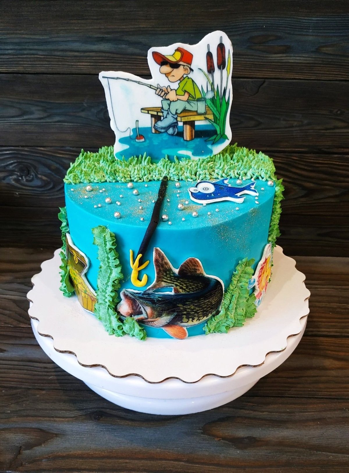 Торт для рыбака