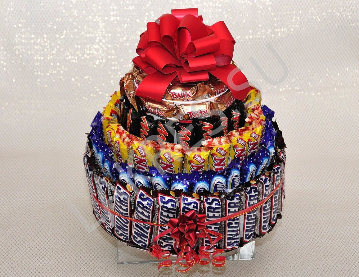 Торт из шоколадок