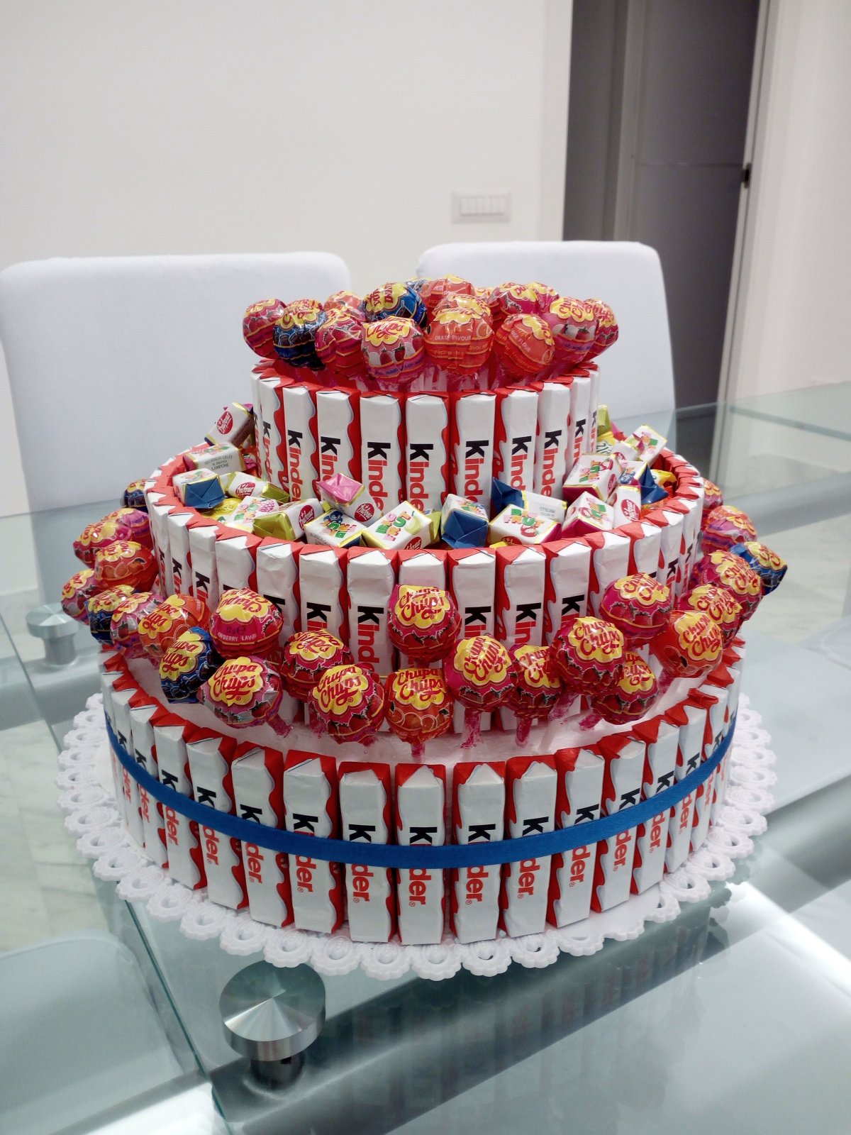 Конфетный торт для мальчика