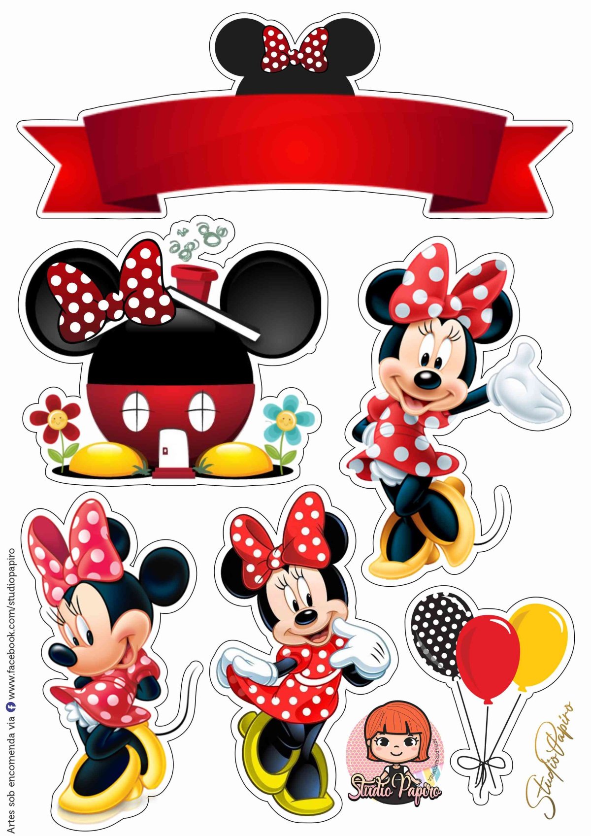 Торт для девочки 7 лет Микки и Минни Маус