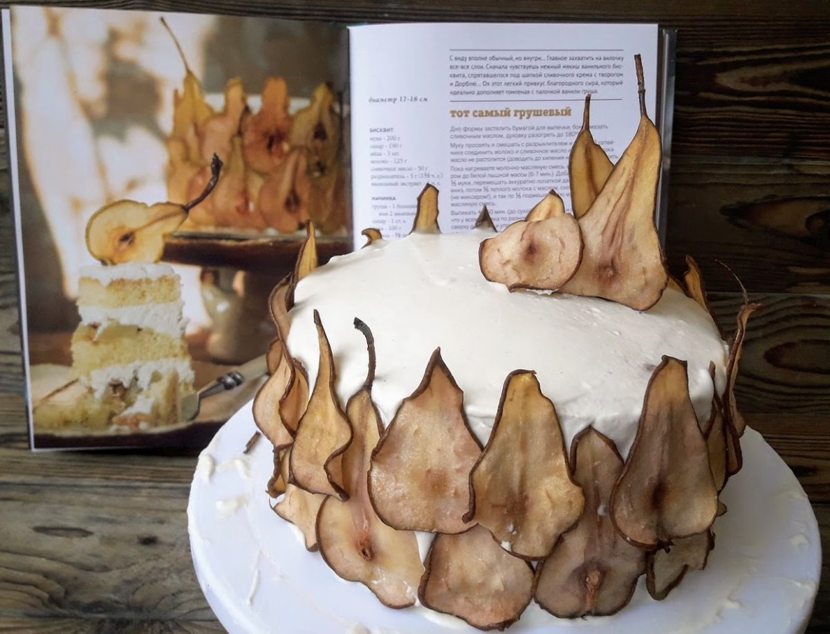 Чизкейк с грушей