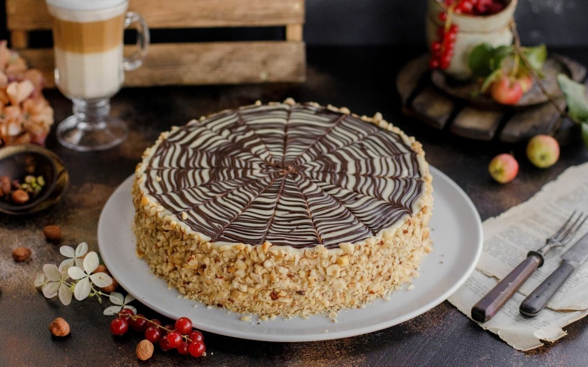 Торт с астрами