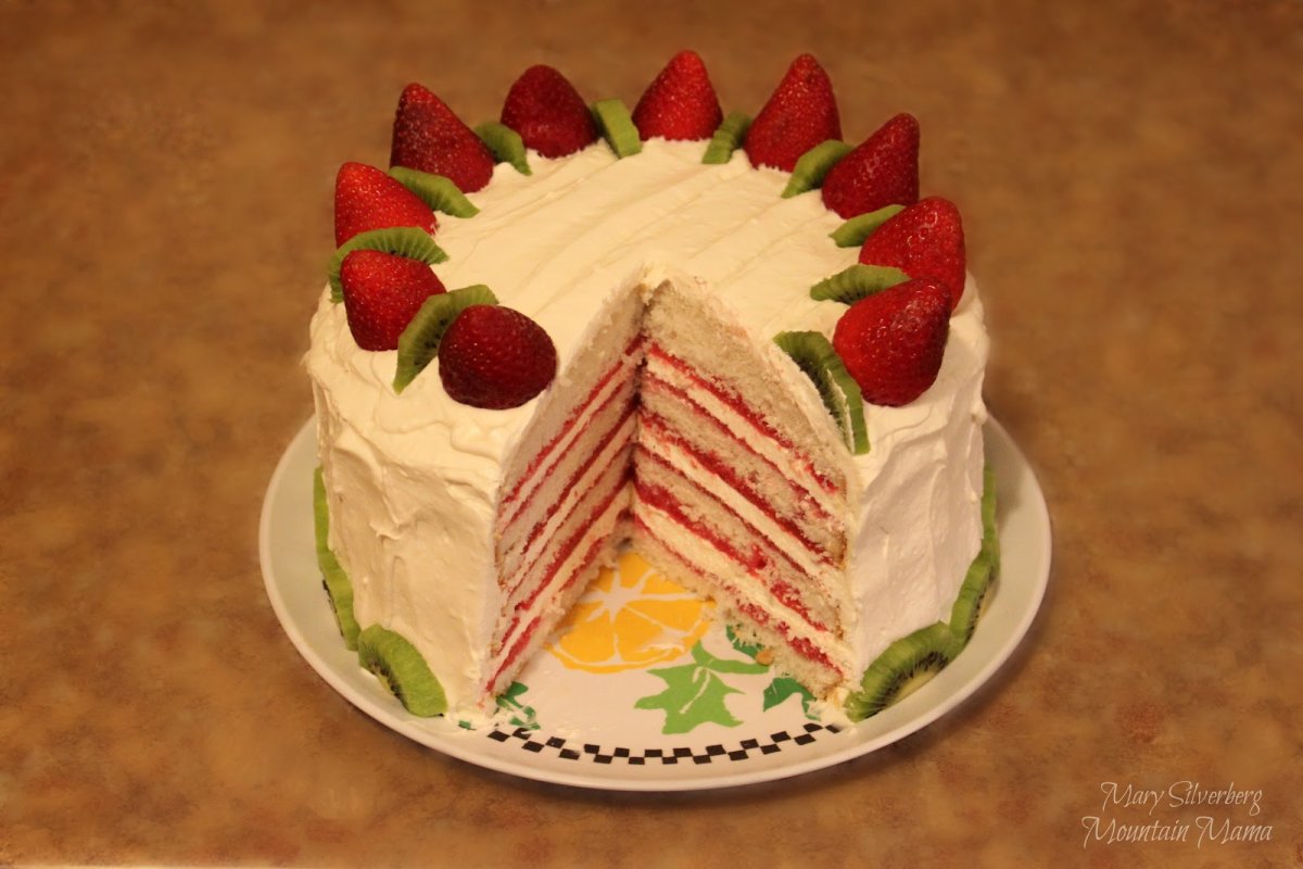 Торт молочная девочка с киви