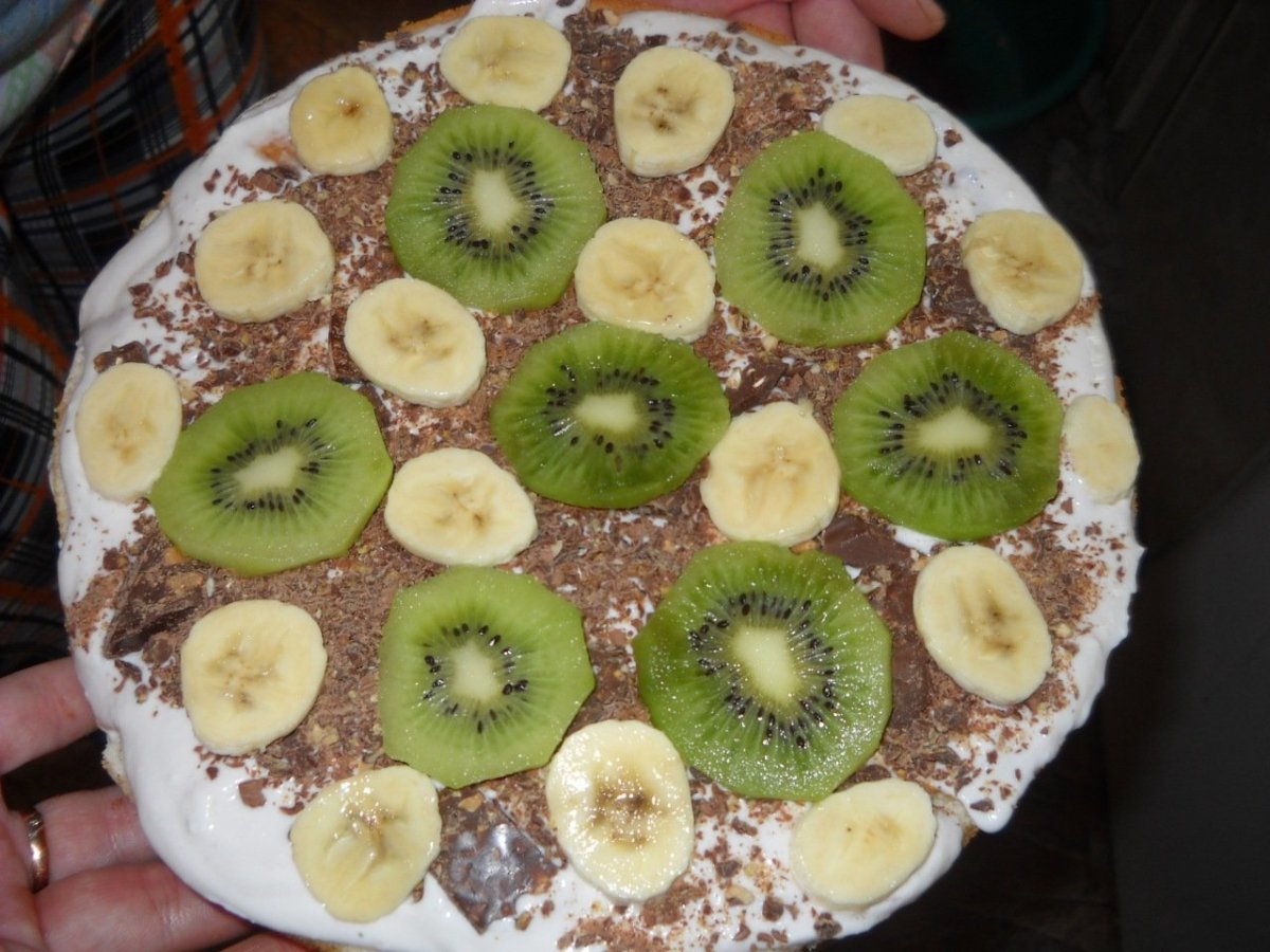 Торт фруктовый бисквитный