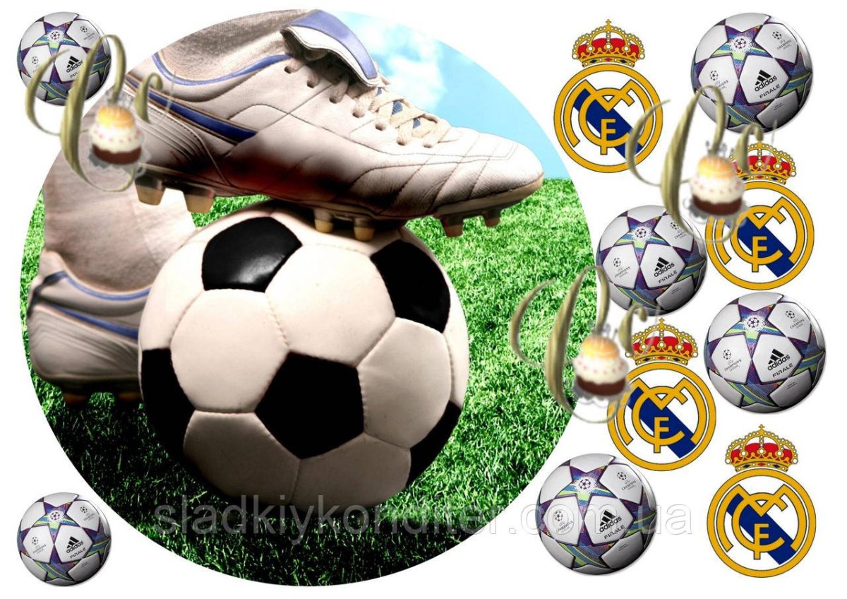 Футбольные макеты для торта