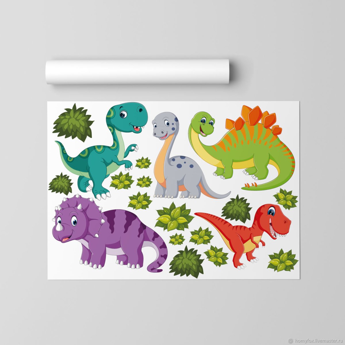 Динозавры мультяшные