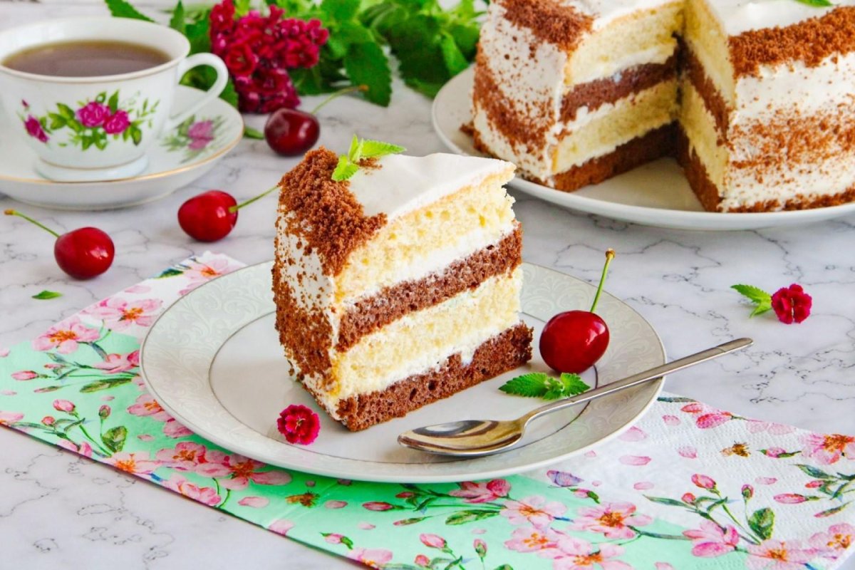 Декор тортика бисквитного