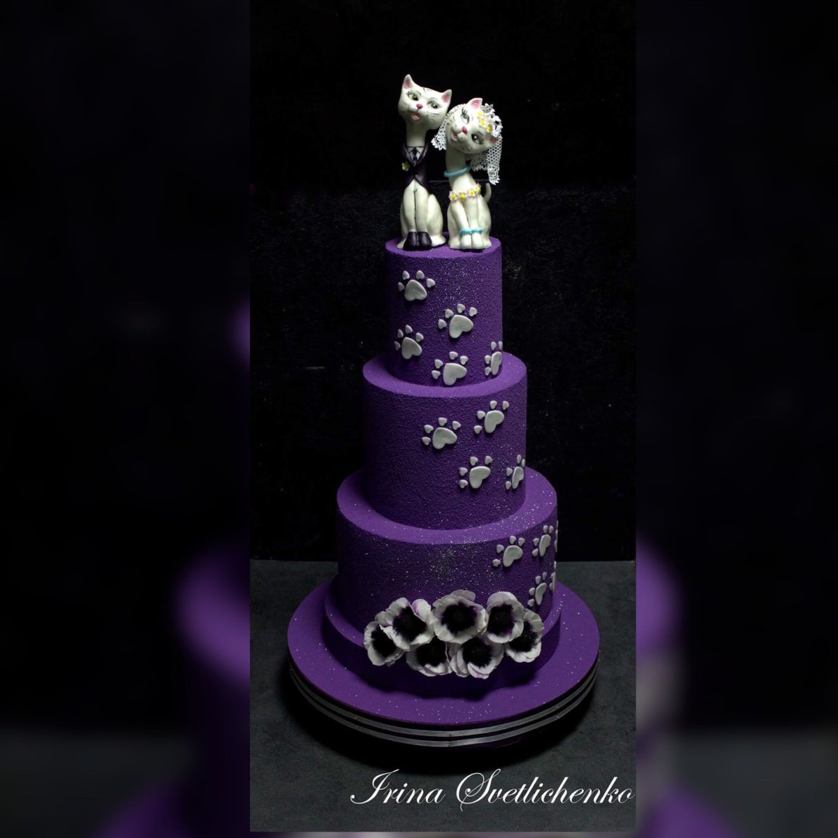 Бирюзовый торт для девочки