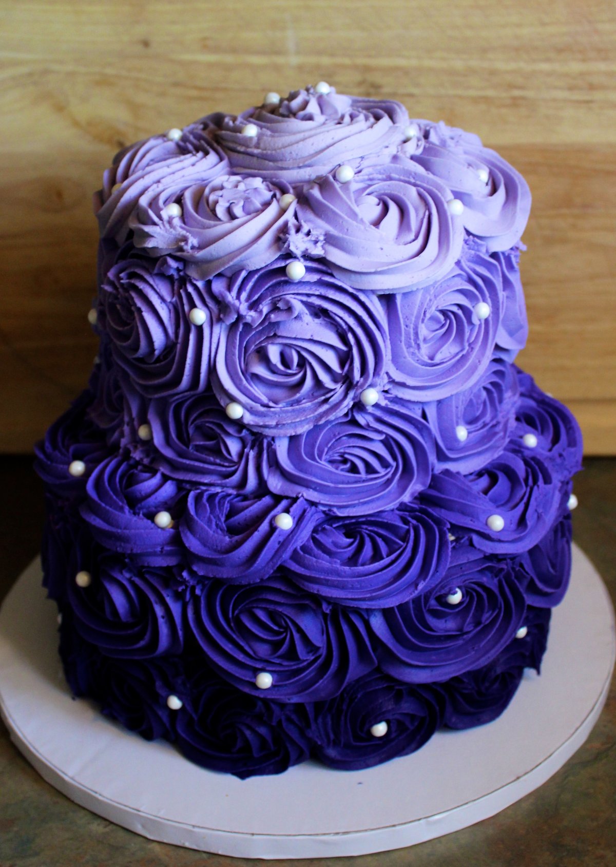 Торт фиолетовый детский