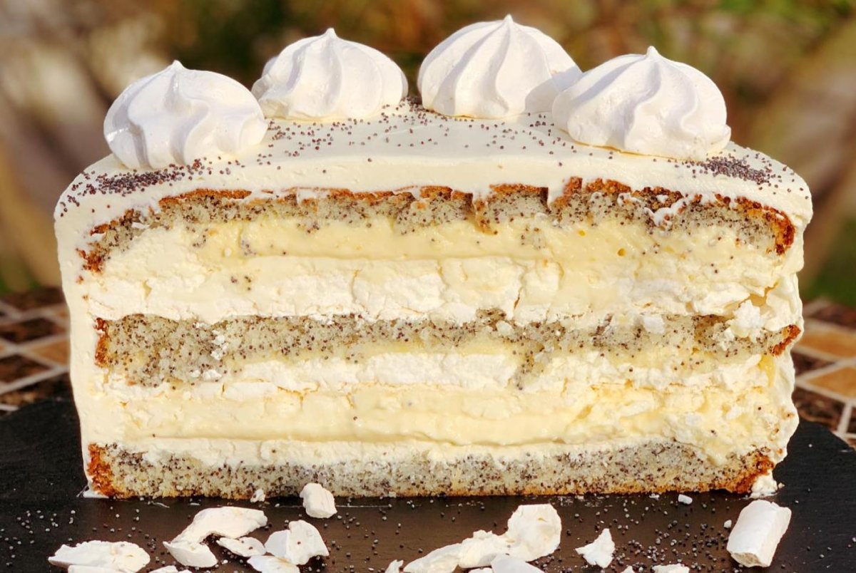 Маково-лимонный торт