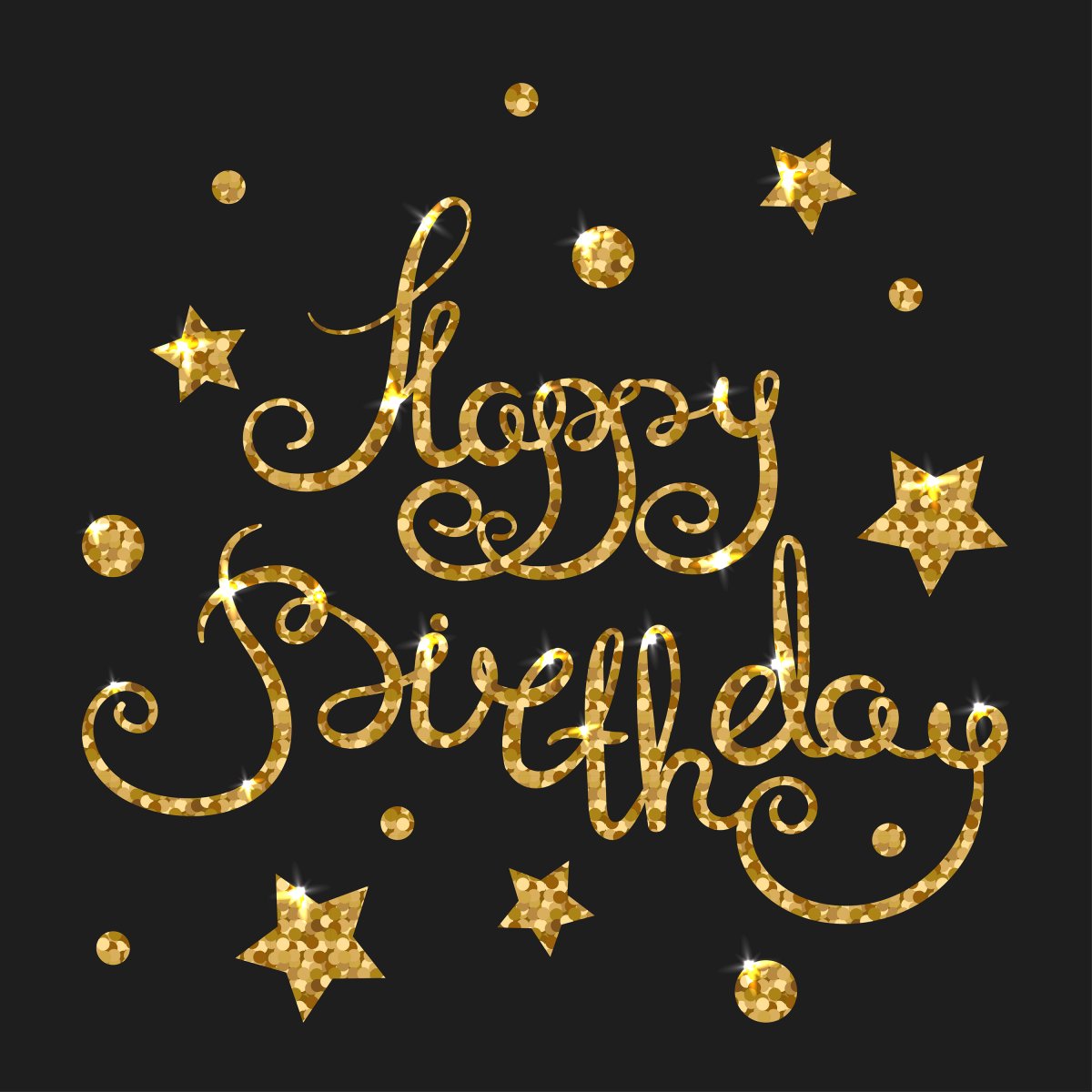 Happy Birthday надпись