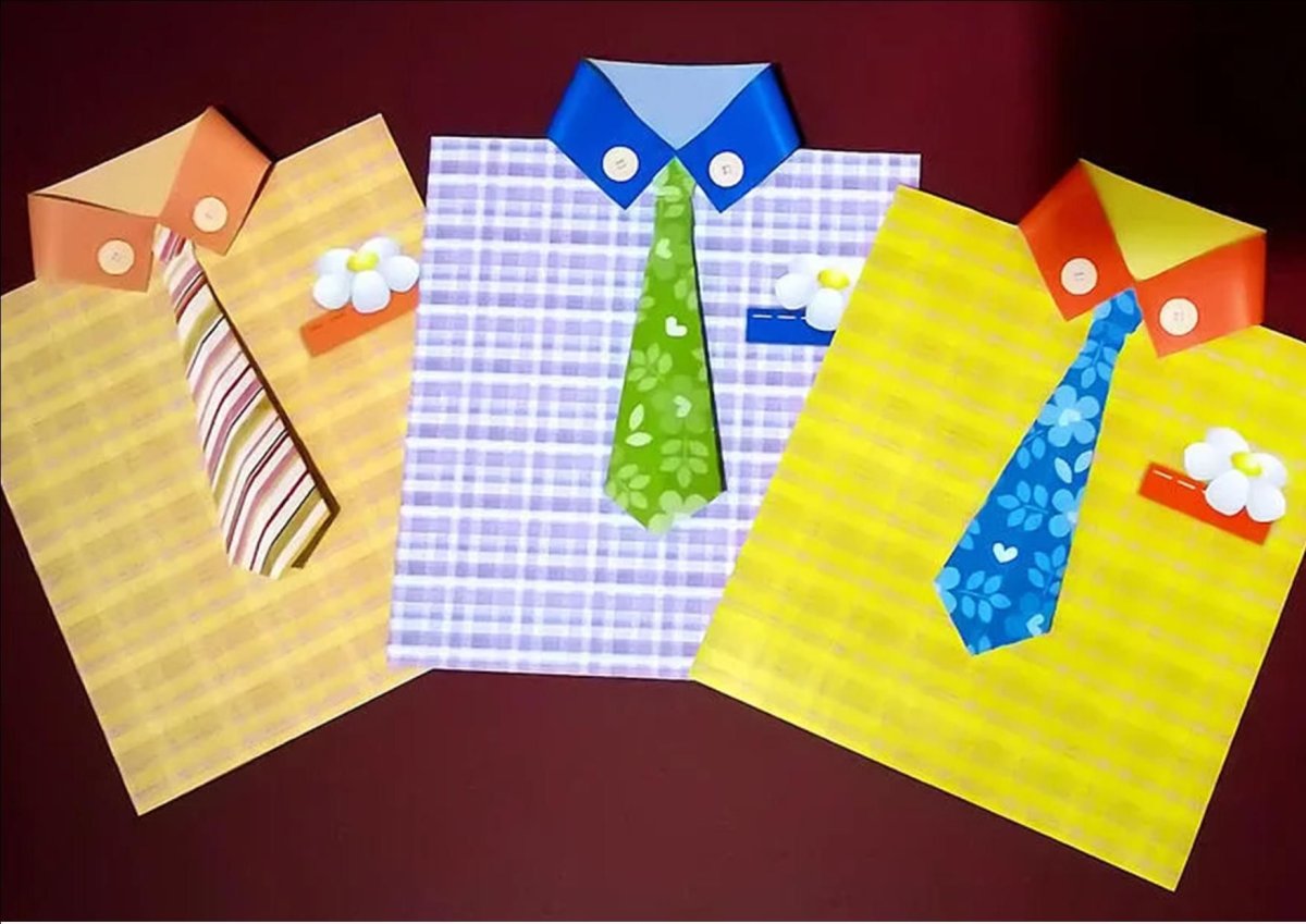 Идеи открыток для папы