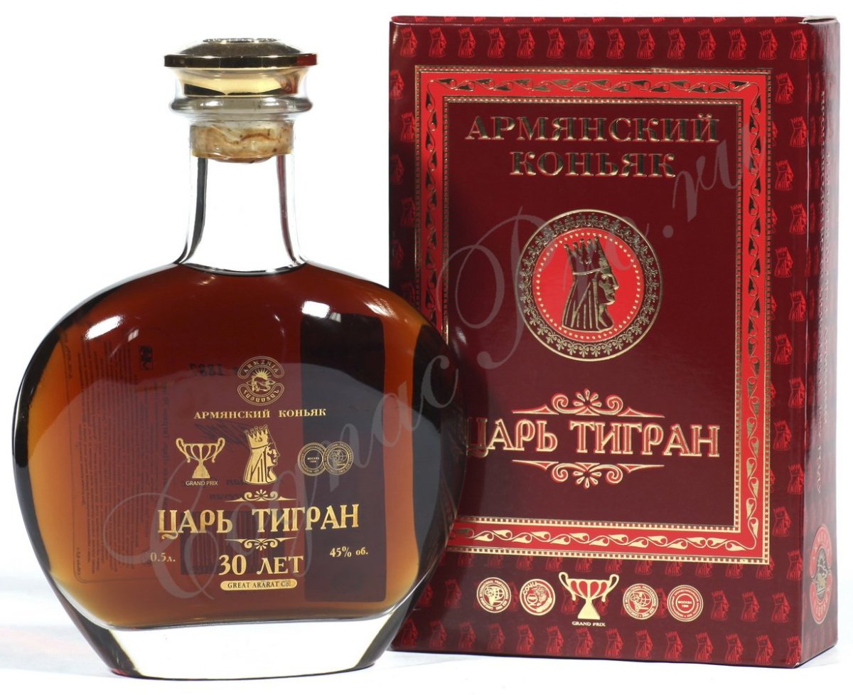 Царь Тигран коньяк 30