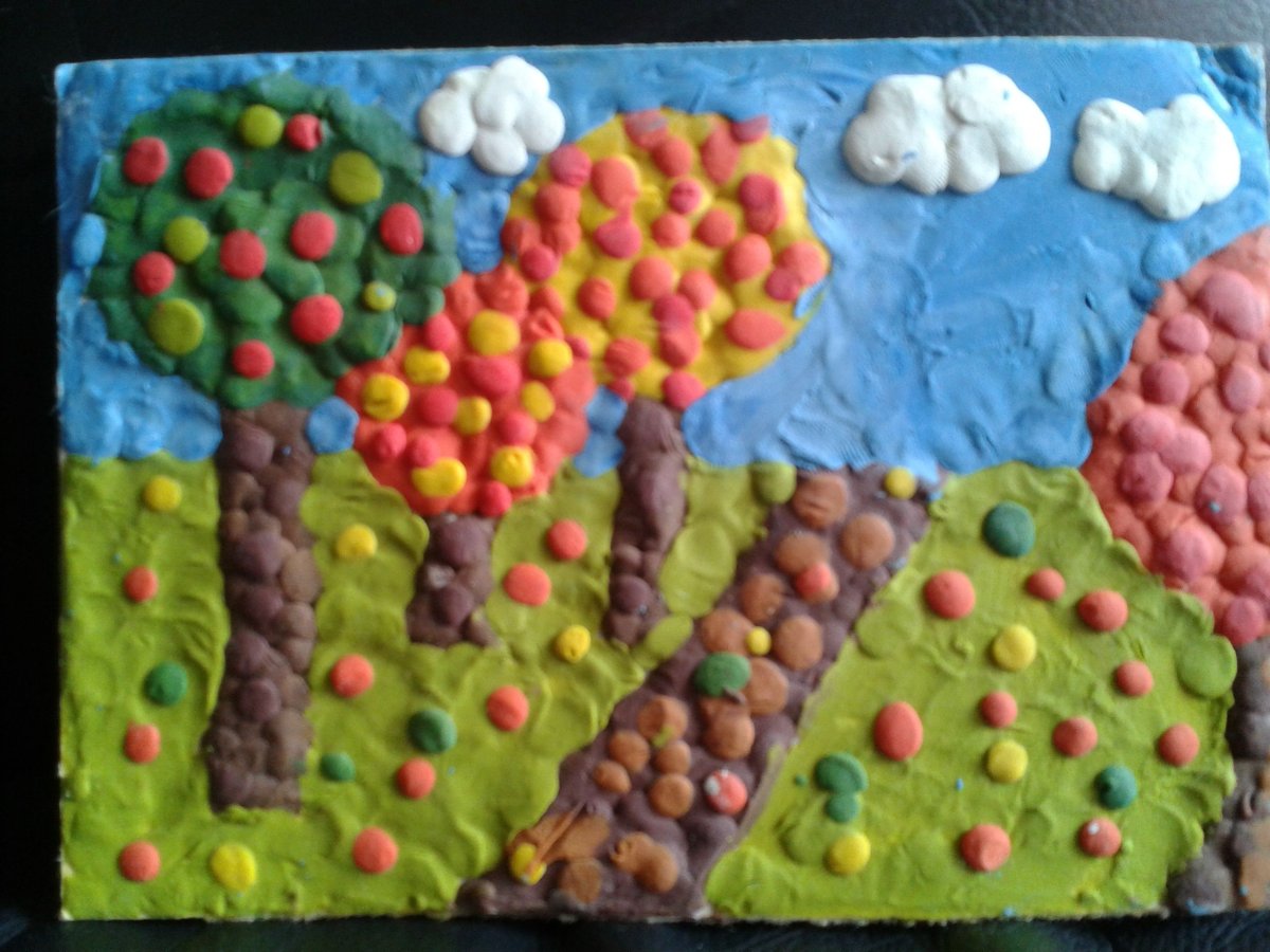 Подарок папе на день рождения из пластилина