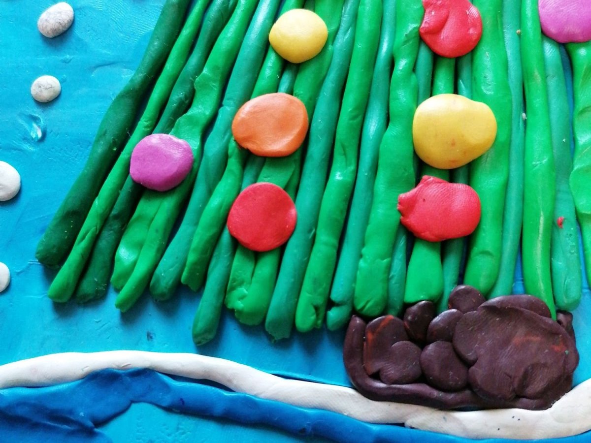 Цветы из пластилина