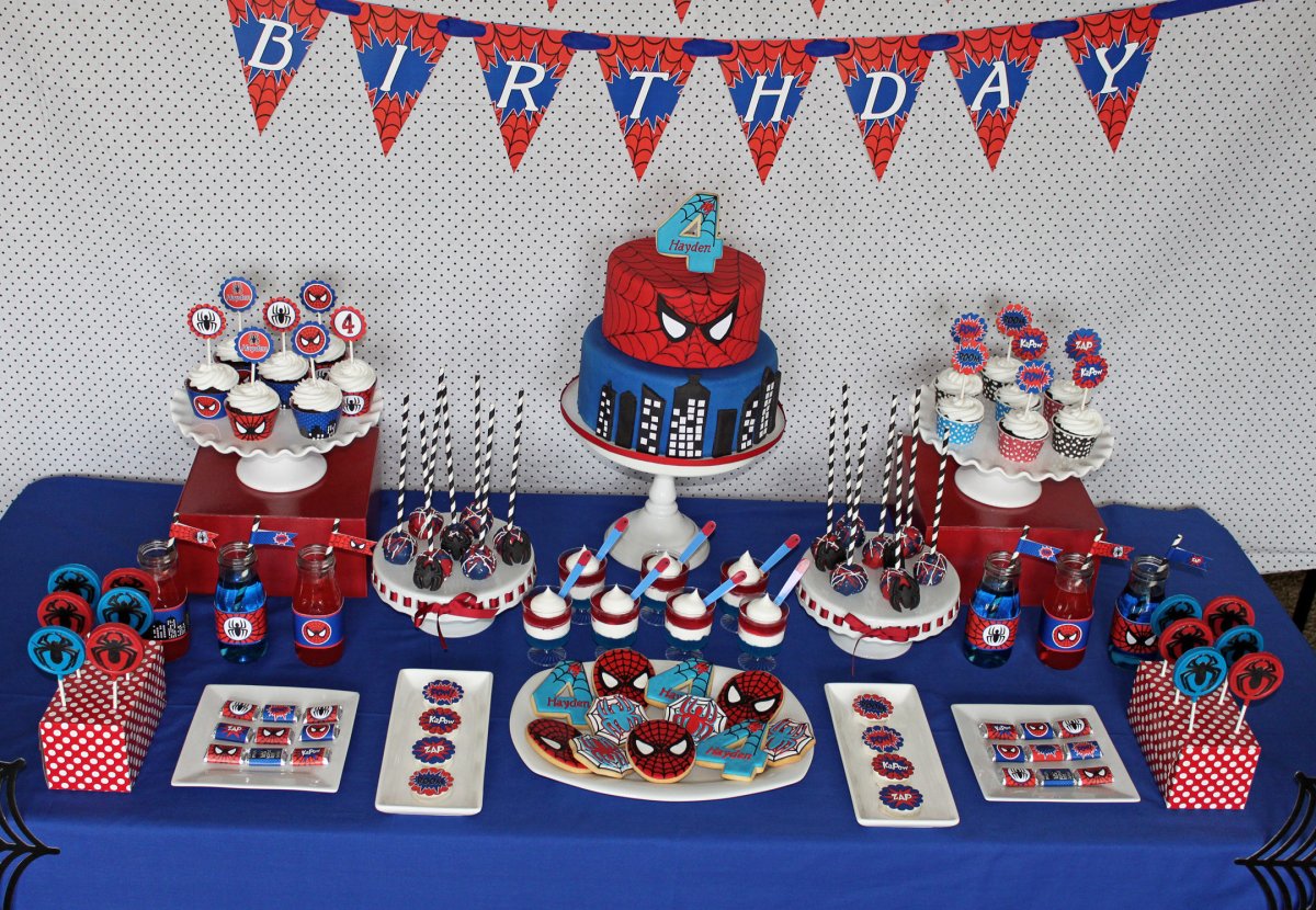 Кэнди бар в стиле человек паук