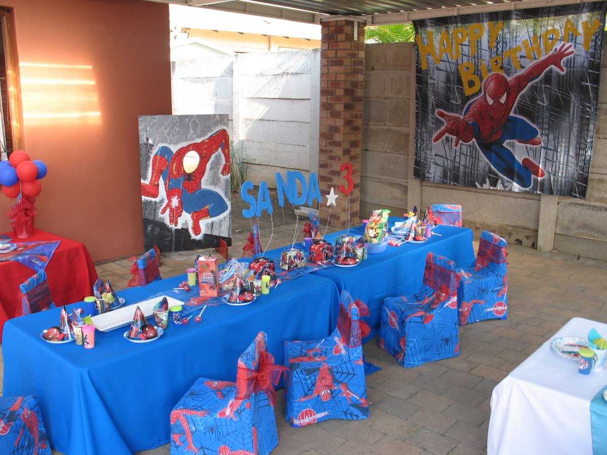 Детская вечеринка в стиле человека паука