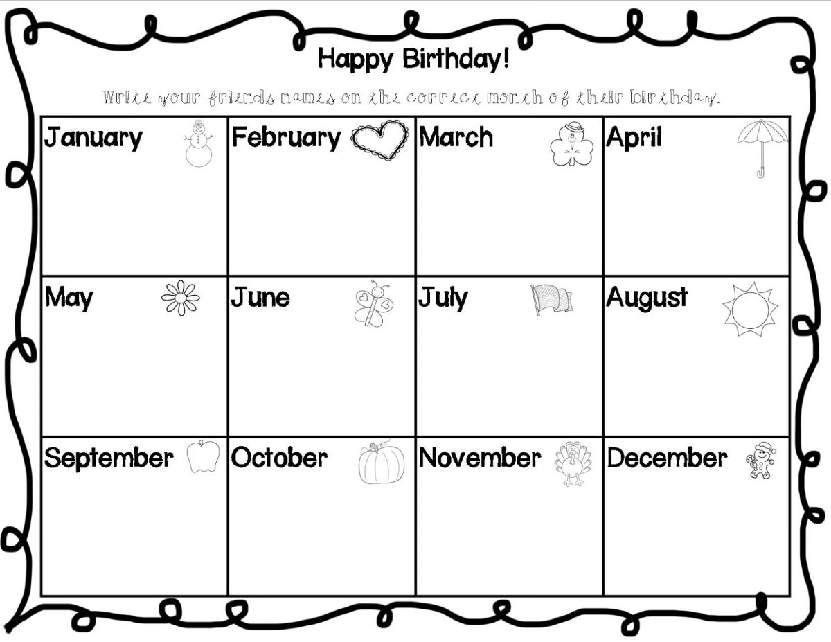 Планинг для записи дней рождений