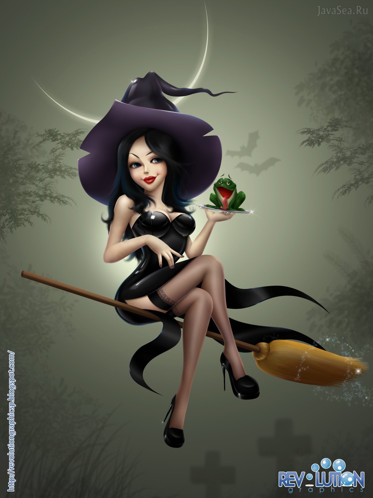 Современная колдунья арт