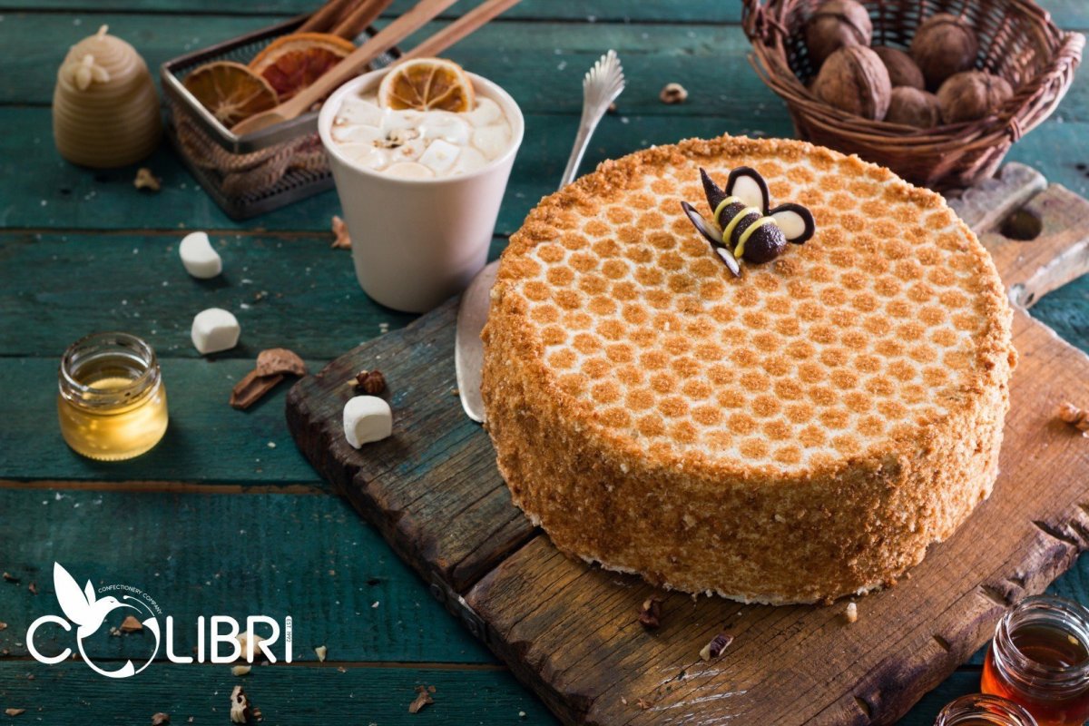 Торт медовик украшение виноград