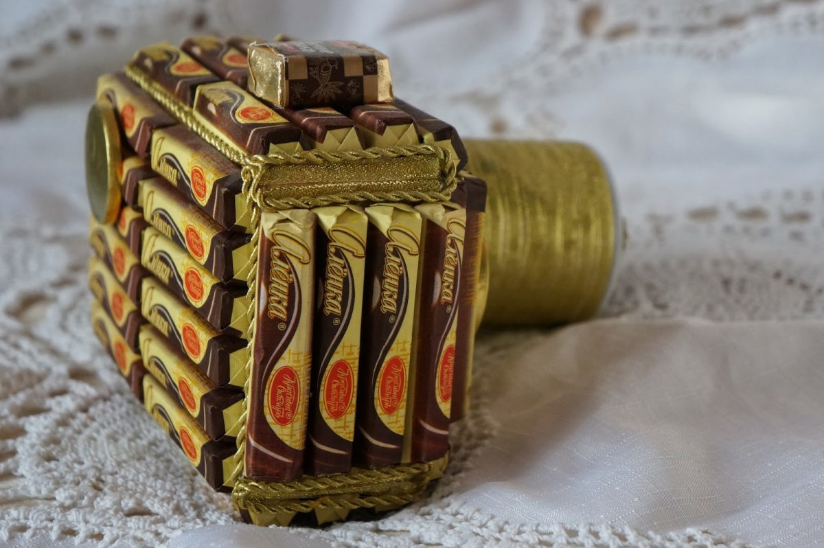 Поделки из конфет