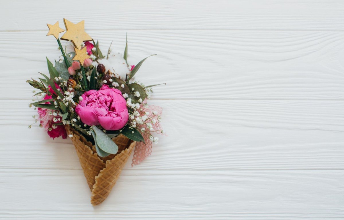 Фотофон дерево с цветами