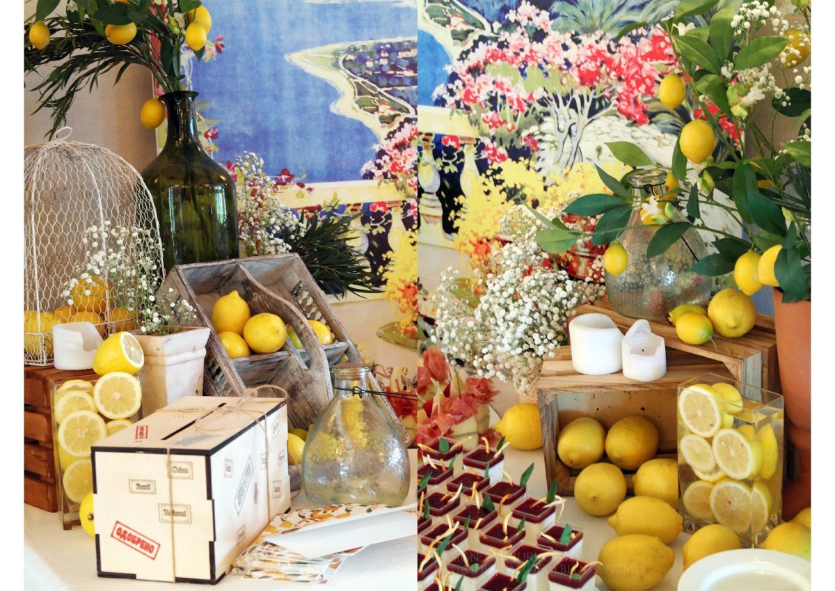 Декор в итальянском стиле желтом