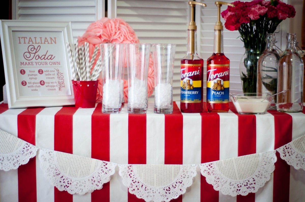 Украшения для праздника итальянский стиль