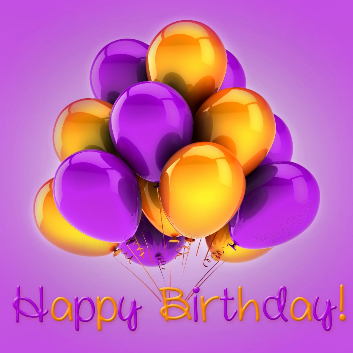 С днём рождения шарики