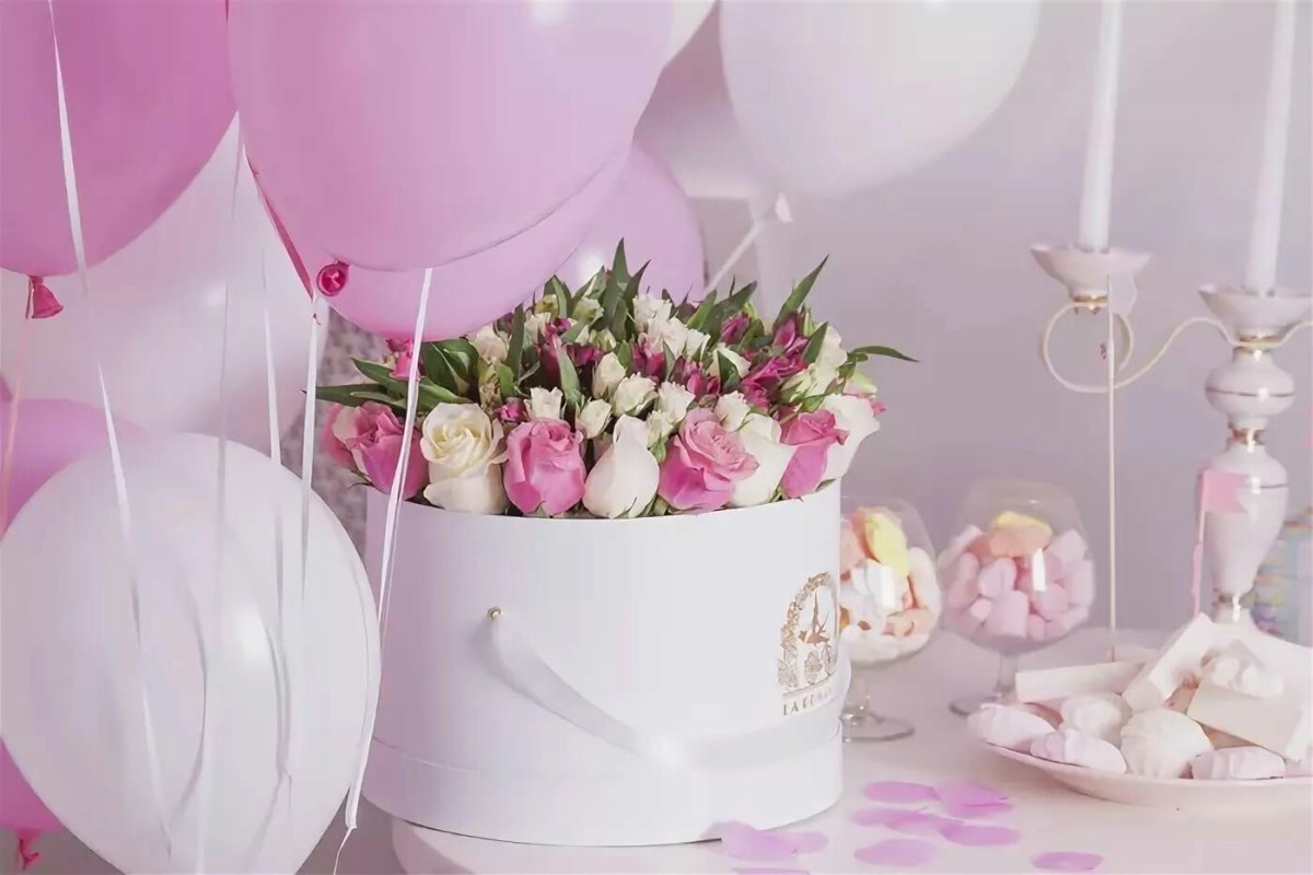 Нежные цветы шары